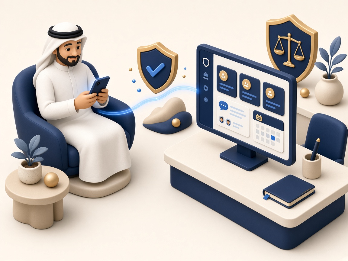 بوابة التواصل بين مكتب المحاماة والموكل